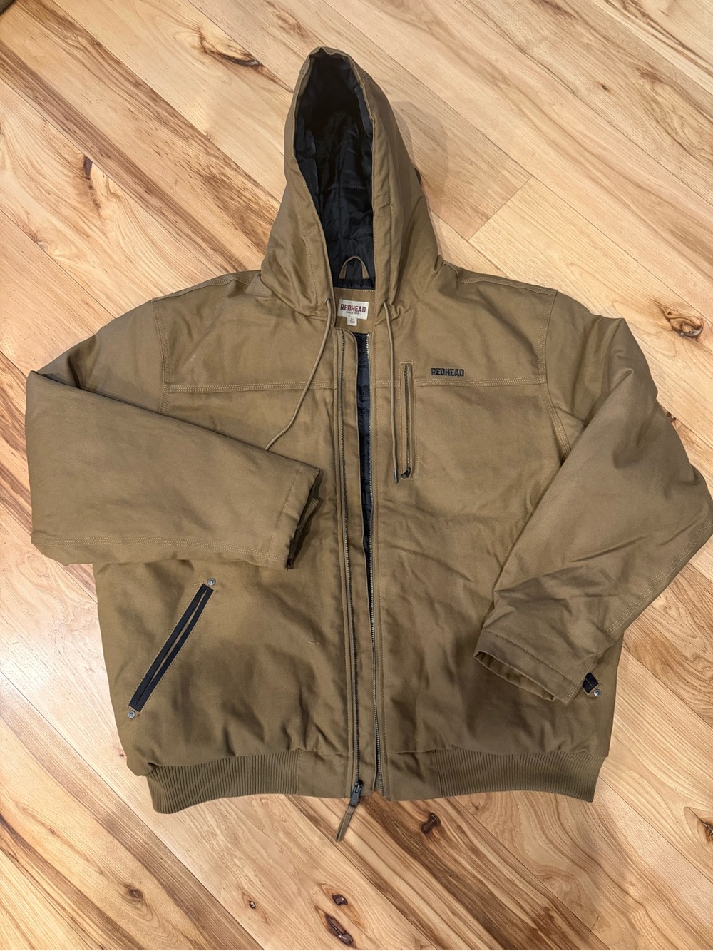 RedHead Men's Hooded Bomber Jacket in Brown